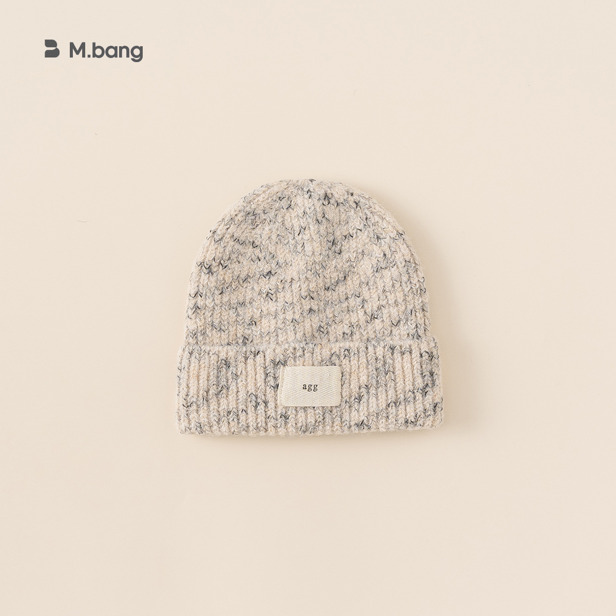 Yubao niños INS etiqueta de tela mixta sombrero de punto otoño invierno niñas sombrero frío sombrero de etiqueta de letras extranjeras