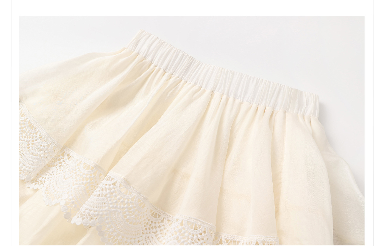 Bộ áo lưới thắt eo phong cách retro kết hợp váy phồng thanh lịch ZX N5034 — áo, Váy hoa mai chi tiết 28
