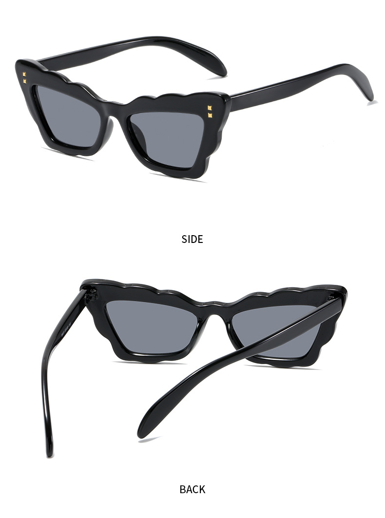70g Weight Full Frame Glasses Structure Sunglasses Classification Retro Square Ac UV400 Protection Cat Eye Full Frame Women's Sunglasses