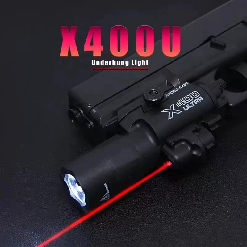 Тактический фонарь X400U с креплением нейлон 2 в 1 яркий для мягких пуль