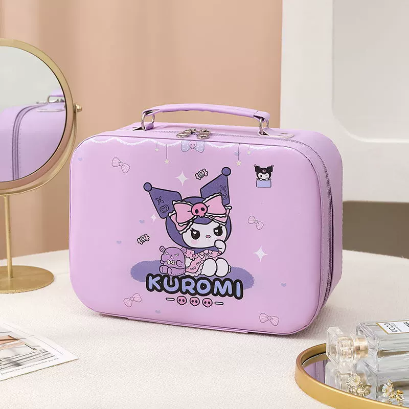 Косметичка (Sanrio) ручная, вместительная, милый мультяшный PU дорожный набор косметики