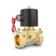 Pure copper coil normally closed solenoid valve water valve AC220V valve DC24V DC12V2 points 4 points 6 points 1 inch free shipping