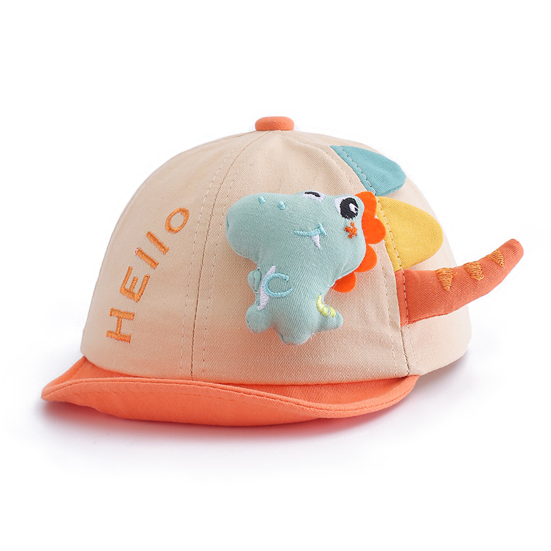 Sombreros infantiles primavera y otoño para niños sombreros de lengua de pato bebés sombreros de borde suave bebés 1 - 2 lindos sombreros casuales de algodón 48CM