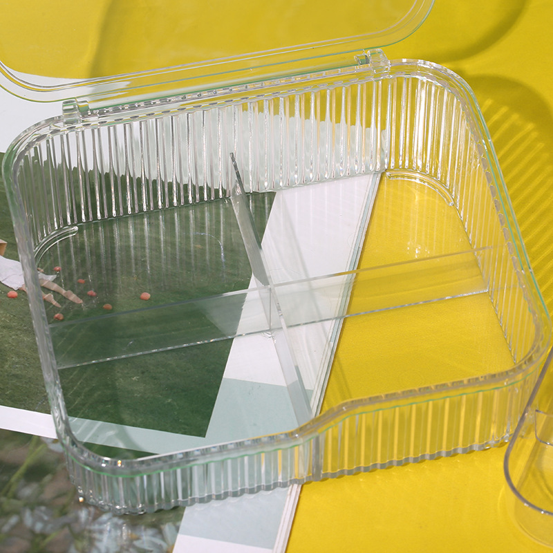 新款家用桌面便捷首饰透明收纳盒项链耳钉戒指手链饰品收纳详情6