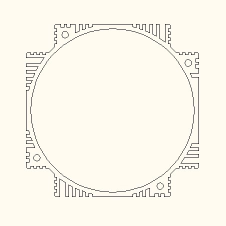 供应四方110内径铝拉伸风机电机壳