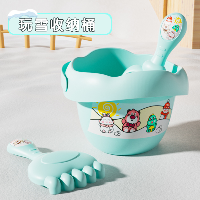 스노우 버킷 3종 세트丨삽+갈퀴+소형 버킷