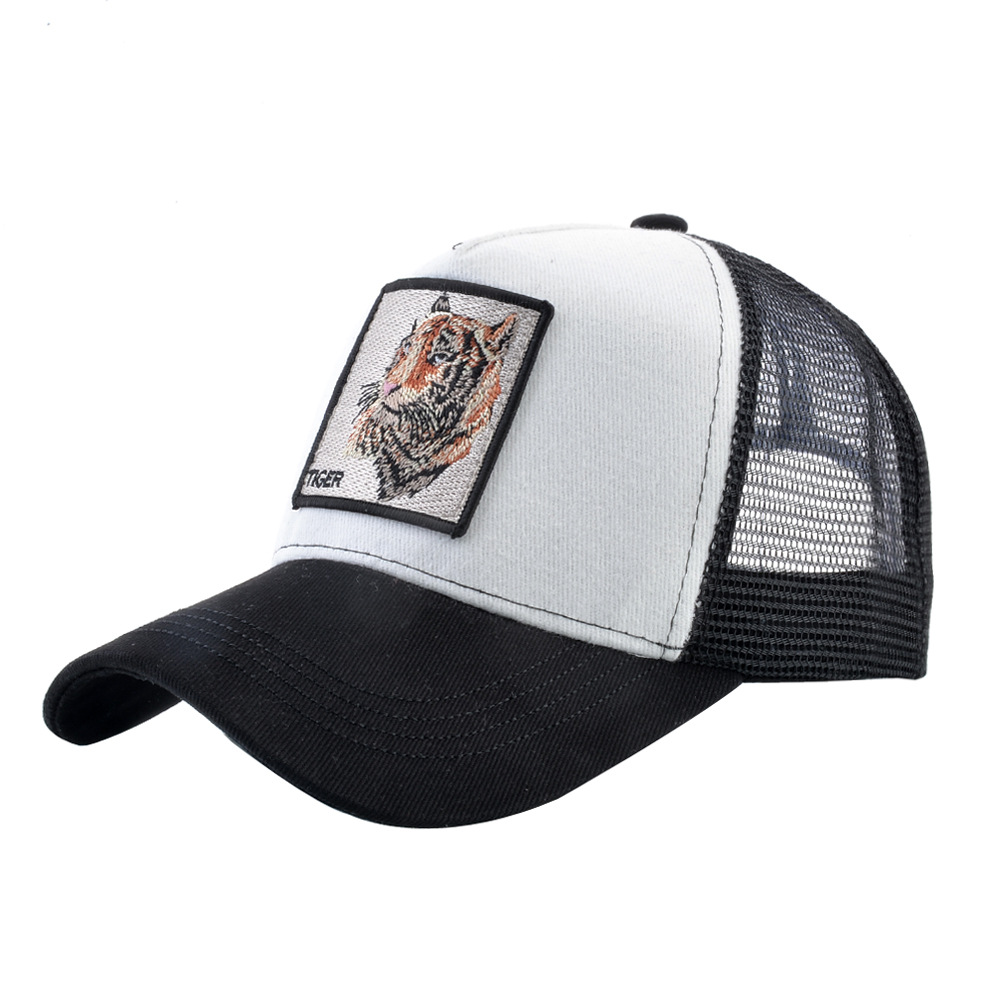 Summer Mesh Baseball Cap For Men Breathable Animal Embroidery_voghion.com