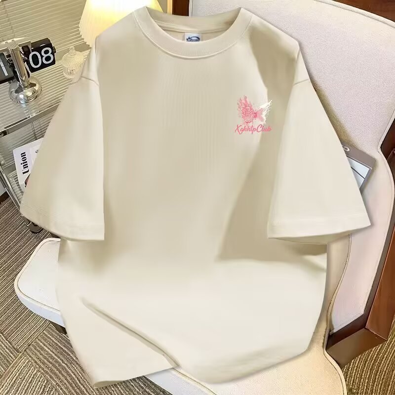 T-shirt oversize con stampa farfalla per uomo e donna_voghion.com