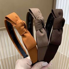 韓版發箍網紅2024年新款韓國簡約百搭蝴蝶結壓髮帶齒防滑發卡頭箍