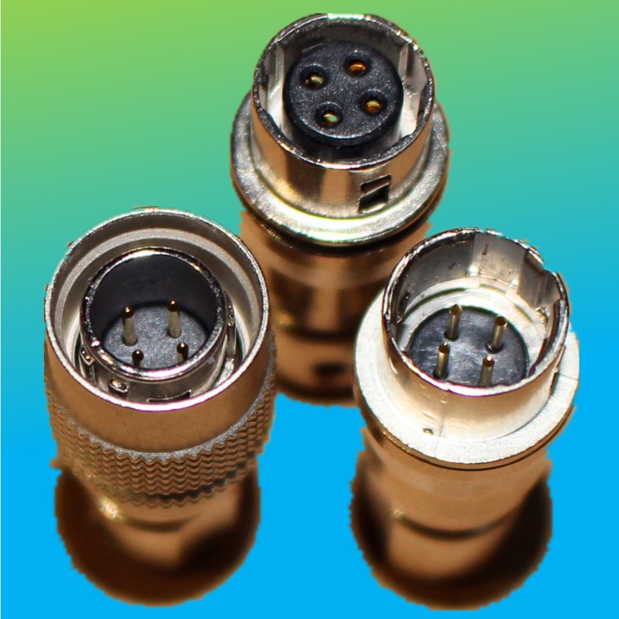 4PIN公头对接母座4PIN对接连接线缆HRS10系列工业相机连接器