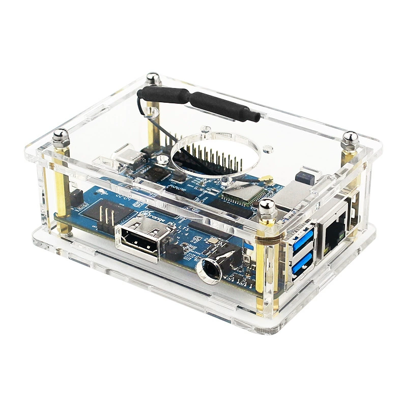 Orange Orange Pi 3 LTS shell shell Material protective shell belt cooling fan is good for cooling