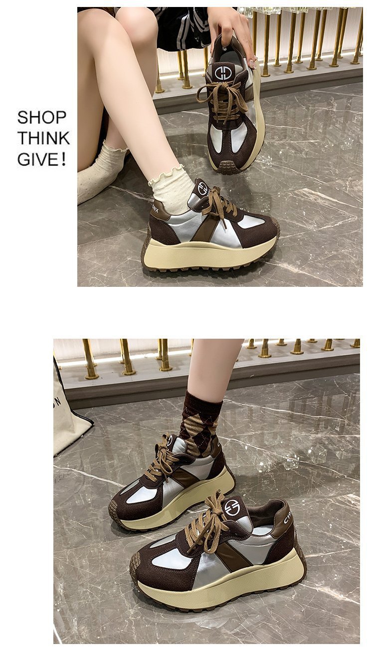 Damen Casual Sneakers Aus Echtleder Mit Warmfutter Und Plateau_voghion.com