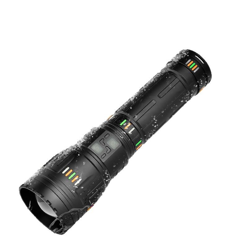 Cielo pistola linterna enfoque super ligero de carga Super brillante patrulla al aire libre de largo alcance linterna láser blanco