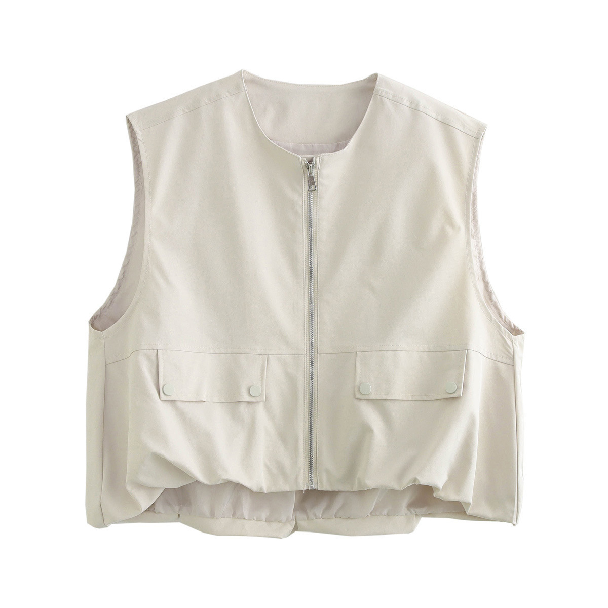 Women's clothing 2024 autumn and winter new street fashion loose vest top_voghion.com