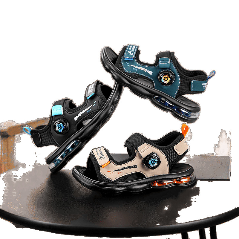 Zapatos para niños, sandalias para niños, sandalias de una palabra, estilo de verano 2025, deportes de playa, ocio, senderismo, transpirable, ligero, juvenil