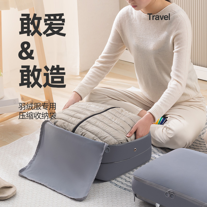 衣類収納袋圧縮省スペースポータブル収納袋クローゼット防塵大容量折りたたみ収納袋|undefined