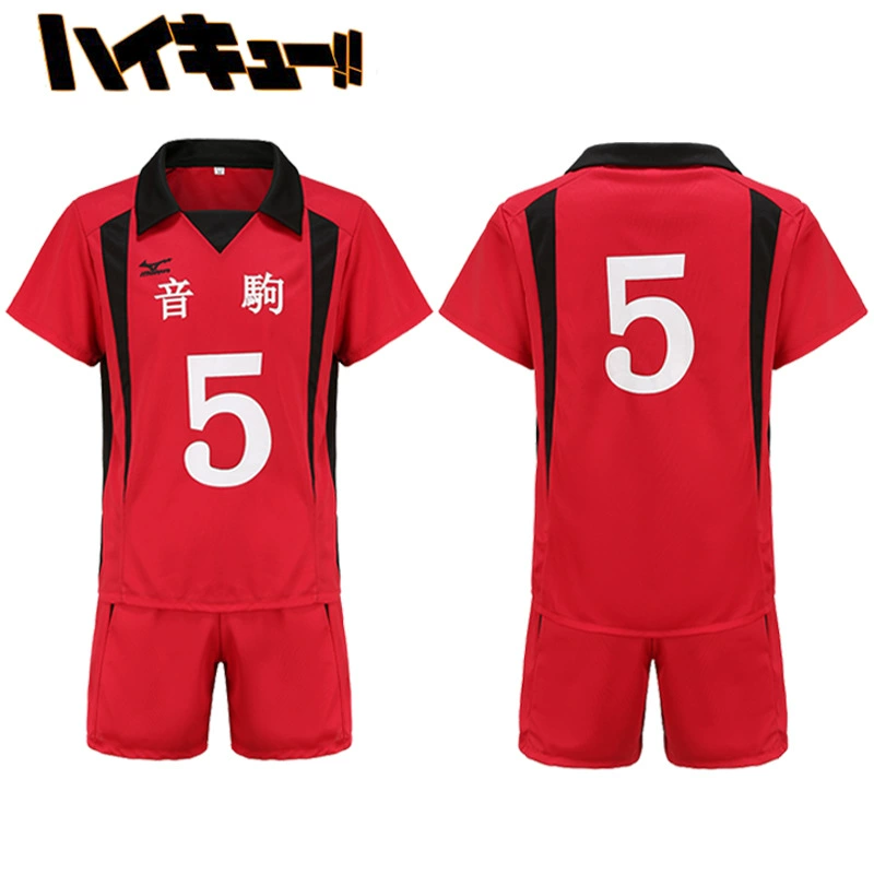 Косплей‑форма Haikyuu Karasuno, комплект майка и шорты для команды, размеры S–XXL