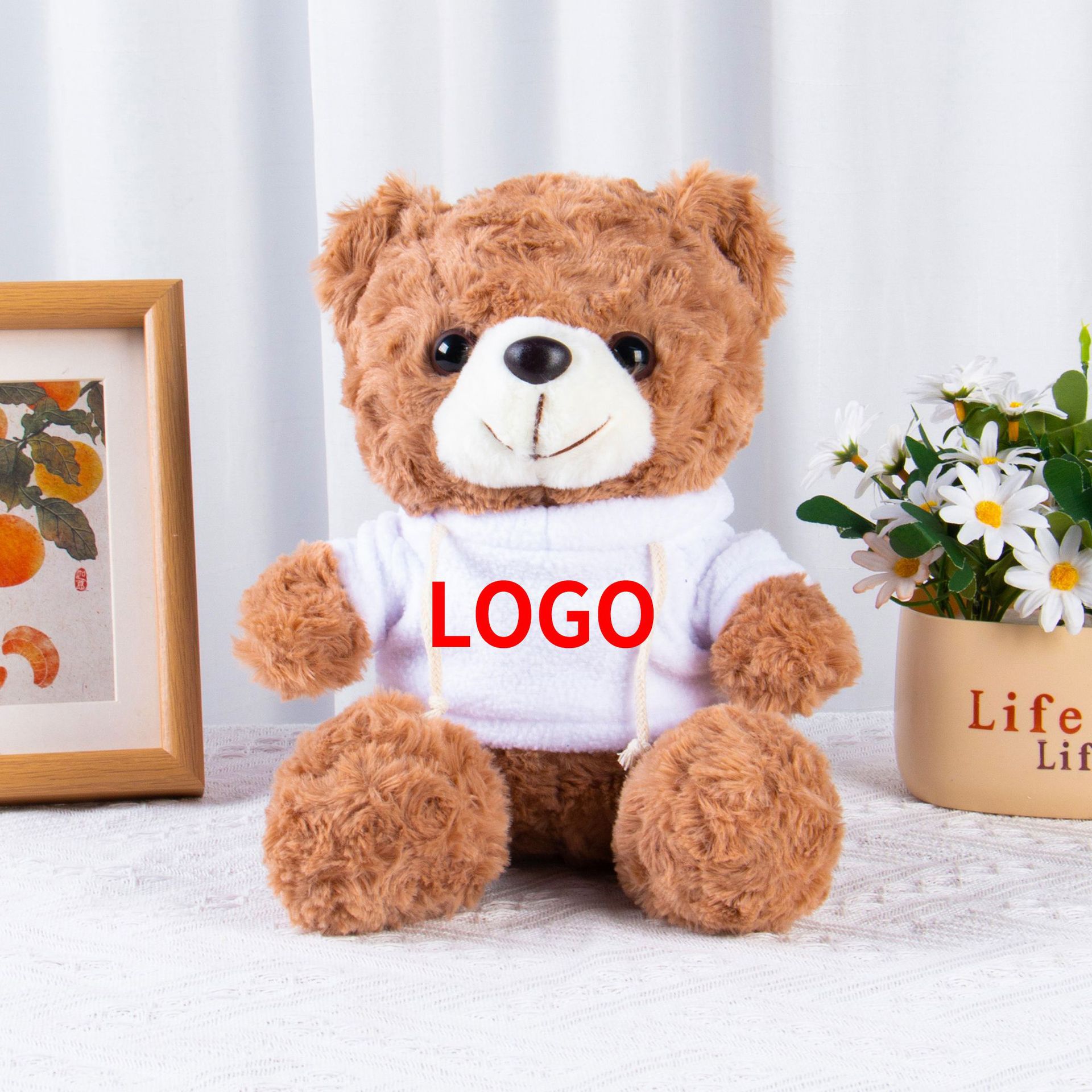 Muñecas de peluche, osos, camisetas, uniformes escolares, suéteres, muñecas para dibujar y imprimir logotipo