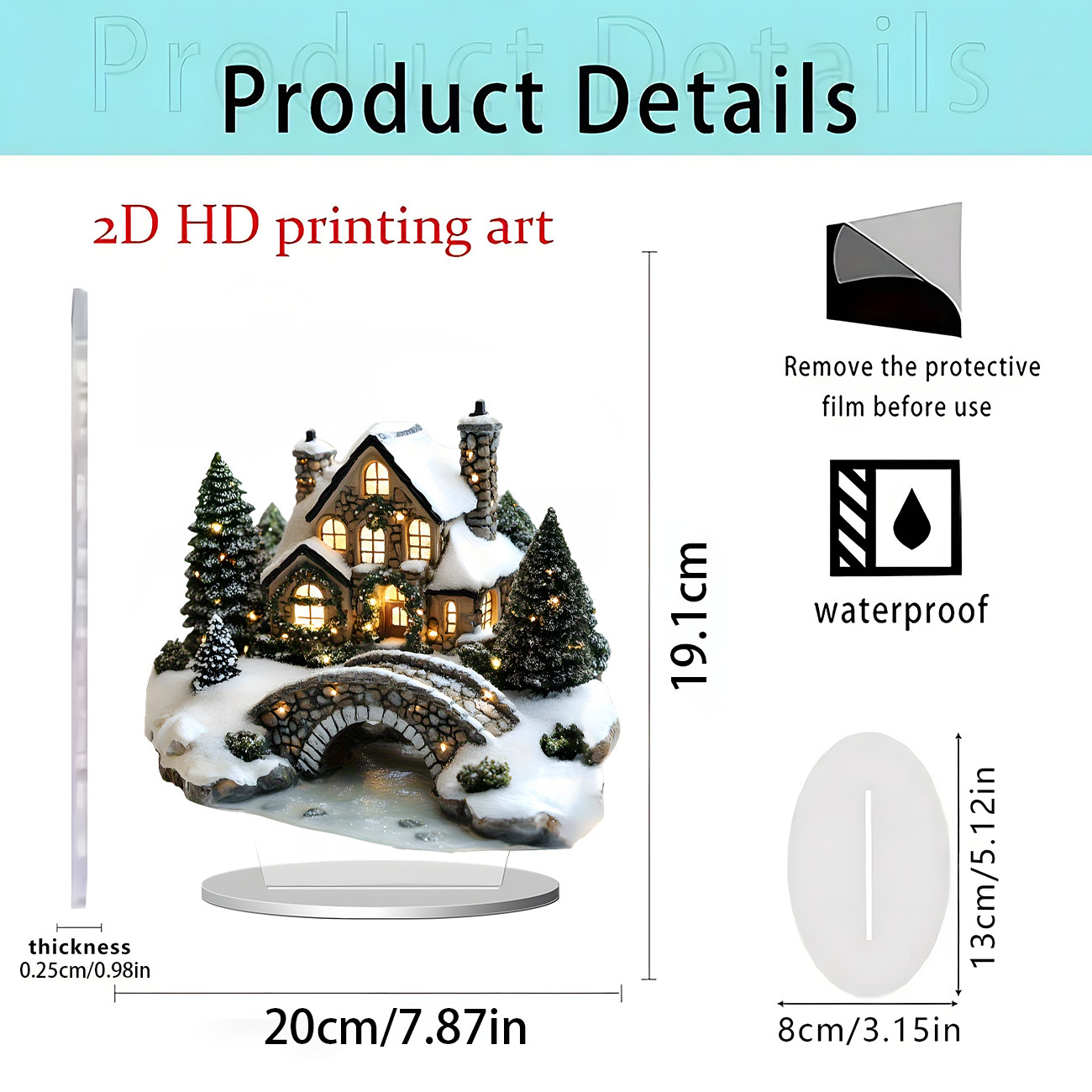2026 nuevos productos transfronterizos Navidad Hot Sale Festival creativo temporada atmósfera decoración artesanía acrílica 2D