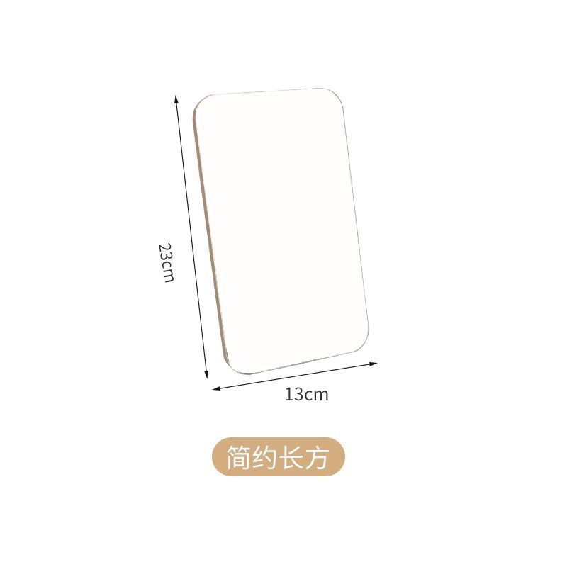 Espejo de maquillaje de escritorio de madera HD de un solo lado espejo de tocador de escritorio dormitorio regalo de cumpleaños con letras