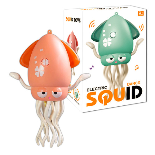 Cross-border magical dancing octopus electric squid sensing escape obstacle avoidance eight-armed octopus children's stress relief fishing toy