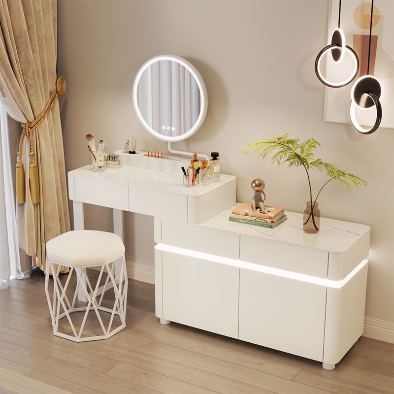 새로운 인기 모델 T-5 화이트 슬레이트 표면 4단 서랍장