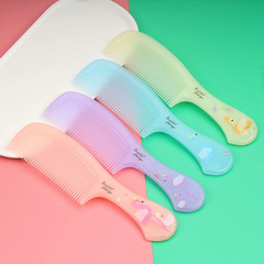 批發可愛網紅梳子女士長發家用少女便攜頭梳防靜電學生塑料直發梳