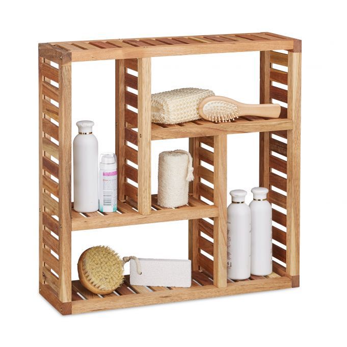 Bamboo 3-layer Bathroom Living Room Shelf Unit Multi-functional Storage Rack Bamboo Storage Rack