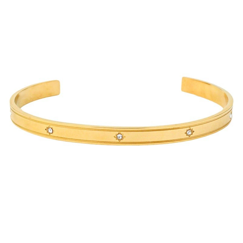 Retro bracelet stainless steel, accessory, European style, high-quality style, light luxury style