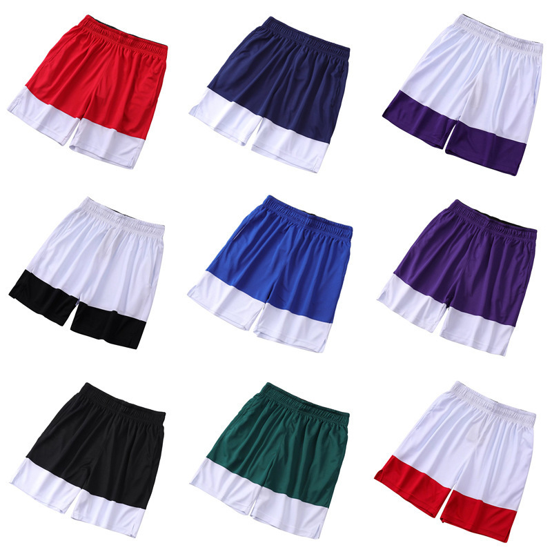 Pantalones cortos transpirables ligeros de verano para hombres 2026 nuevos pantalones deportivos de empalme para estudiantes varones tendencia universal pantalones casuales de color