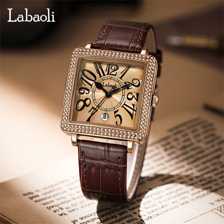 retro square women's watch