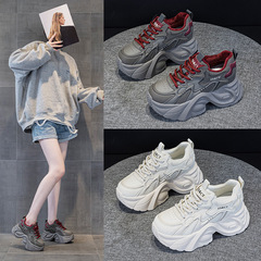 9936 本革ハイトップシューズ 2025 新しいホットスタイル多用途春と秋の厚底スポーツとレジャー黒のレトロな靴