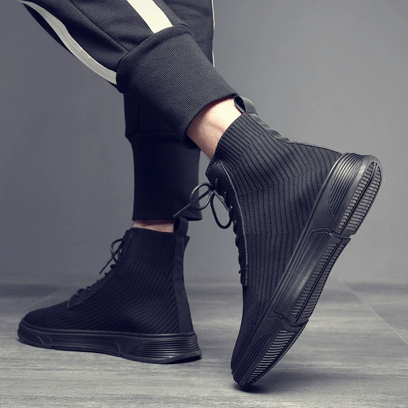 Martens, демисезонные дышащие трендовые высокие ботинки для отдыха, носки, удобная обувь