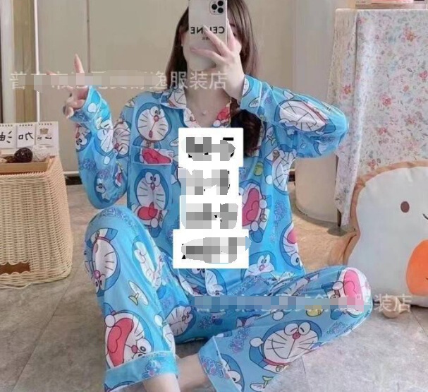 工場卸売りpyjamas日系アニメ布丁犬パジャマ女春秋綿長袖長ズボンカバー対外貿易|undefined