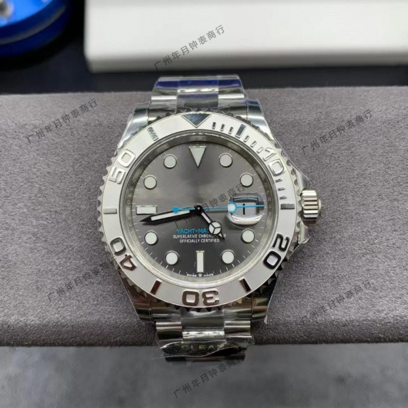 C Factory N Factory Rolex 126622 Gray Yacht Luminous Calendar Rubber Strap Mechanical Watch Waterproof Sports