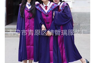清华大学学士服学士硕士博士服 欧美高中大专大学学位学士服 拍照-阿里巴巴