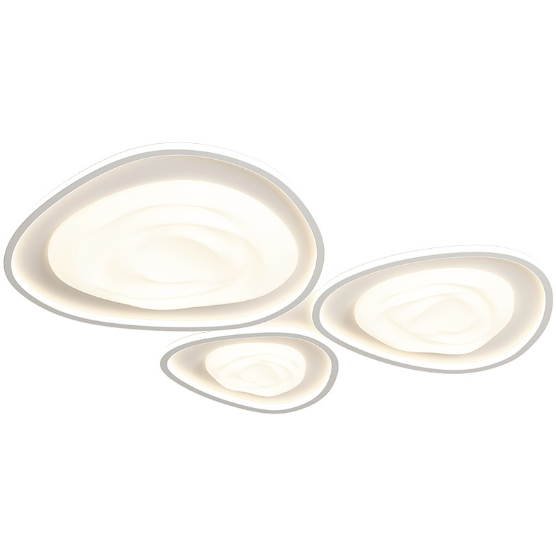 Luz principal de la sala de estar en 2025 nuevo estilo moderno y simple atmósfera de viento crema paquete de habitación dormitorio lámparas de techo