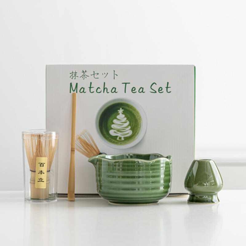 日式抹茶茶具套装陶瓷抹茶碗茶道配件打抹茶工具搅拌器茶筅套装|undefined