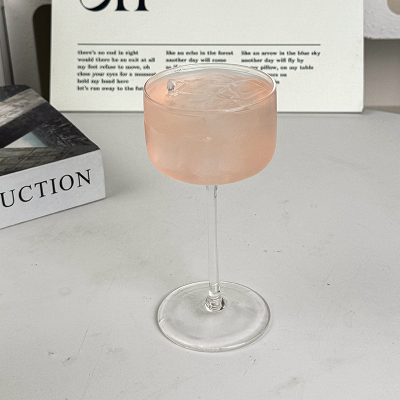 Taza Martini, taza de cóctel, taza de pie alto, taza de cuerno japonesa Kimura, taza de taza Tata, taza de vidrio