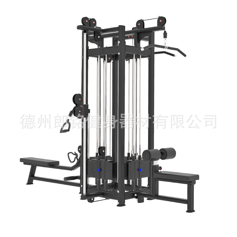 Estación de cuatro personas, estación de cinco personas, estación de ocho personas, entrenador integral multifuncional, gimnasio, equipo de ejercicios comerciales a gran escala, conjunto completo