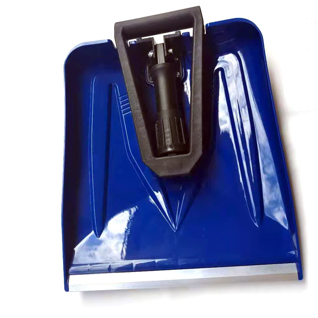 Pala de nieve plegable de tamaño pequeño pala de plástico engrosada pala de basura pala de plástico pala de nieve de grano impresión OGO