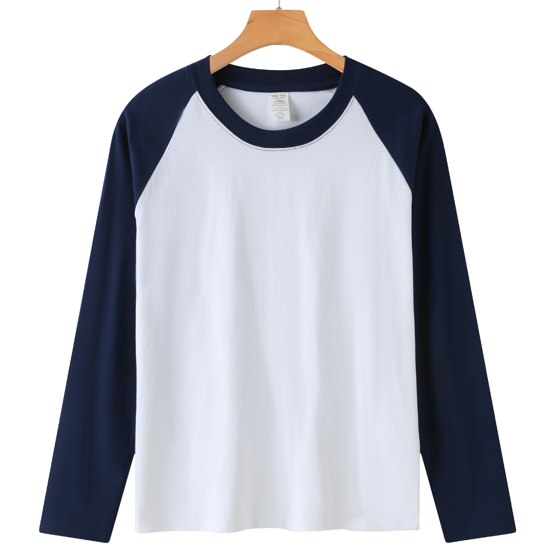 220g Long Sleeve dark blue Spell White