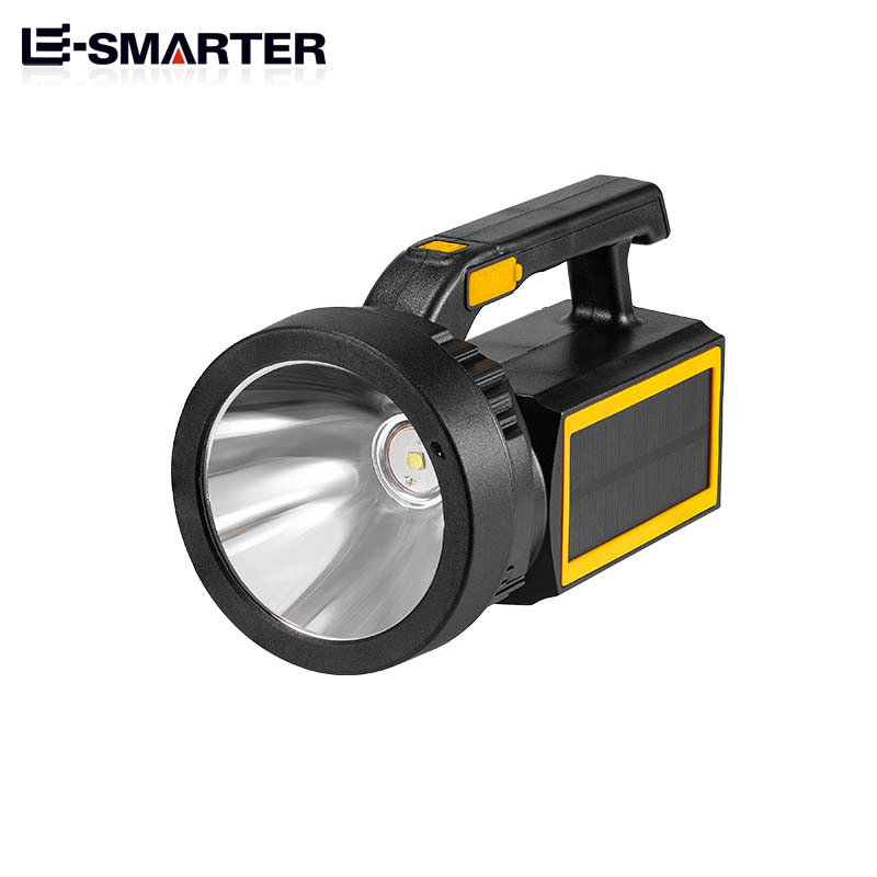 Transfronteriza carga solar de disparo remoto tipo pistola lámpara portátil carga portátil de alta luminosidad de duración de la batería lámpara de trabajo de búsqueda portátil