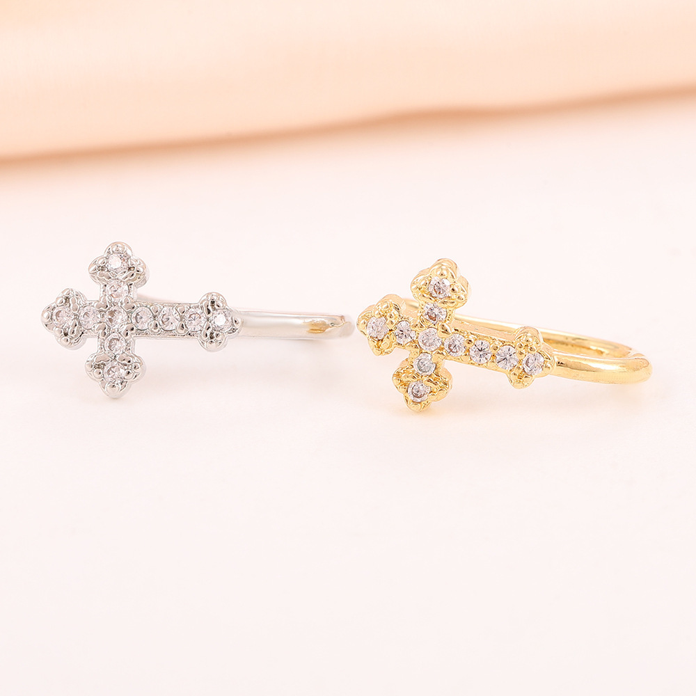 Halloween Cross European And American Fashion Trend Personality U-shaped Jewelry Niche Simple No Piercing Nose Stud_voghion.com