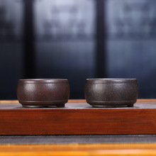 HJZS45宜兴张治诚紫砂盆手工精做仿老