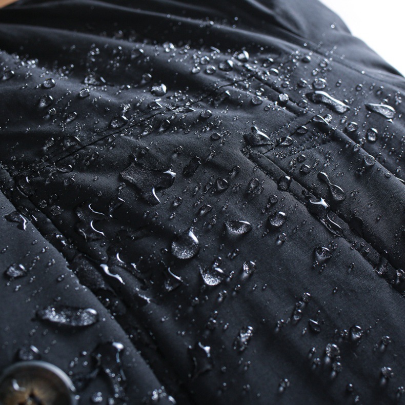 Parka d'hiver à capuche pour homme - Coupe-vent et imperméable, veste matelassée épaisse et chaude avec doublure polaire pour sports de plein air (vert armée)_voghion.com