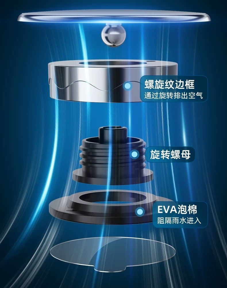 Suction cup car rearview mirror, small round mirror, adjustable blind spot mirror for reversing assistance, ultra-clear wide-angle blind spot reflector, wholesale