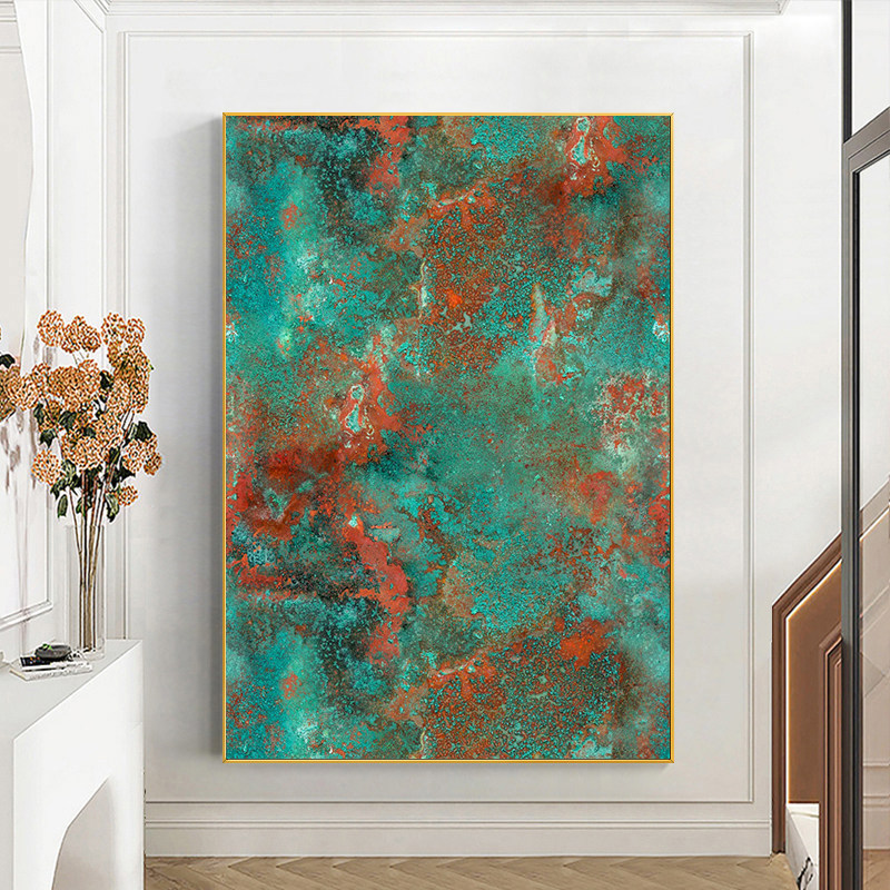 Abstract decorative painting, simple and elegant, for the living room, floor painting, sofa background painting, wall painting, entrance hallway, corridor mural