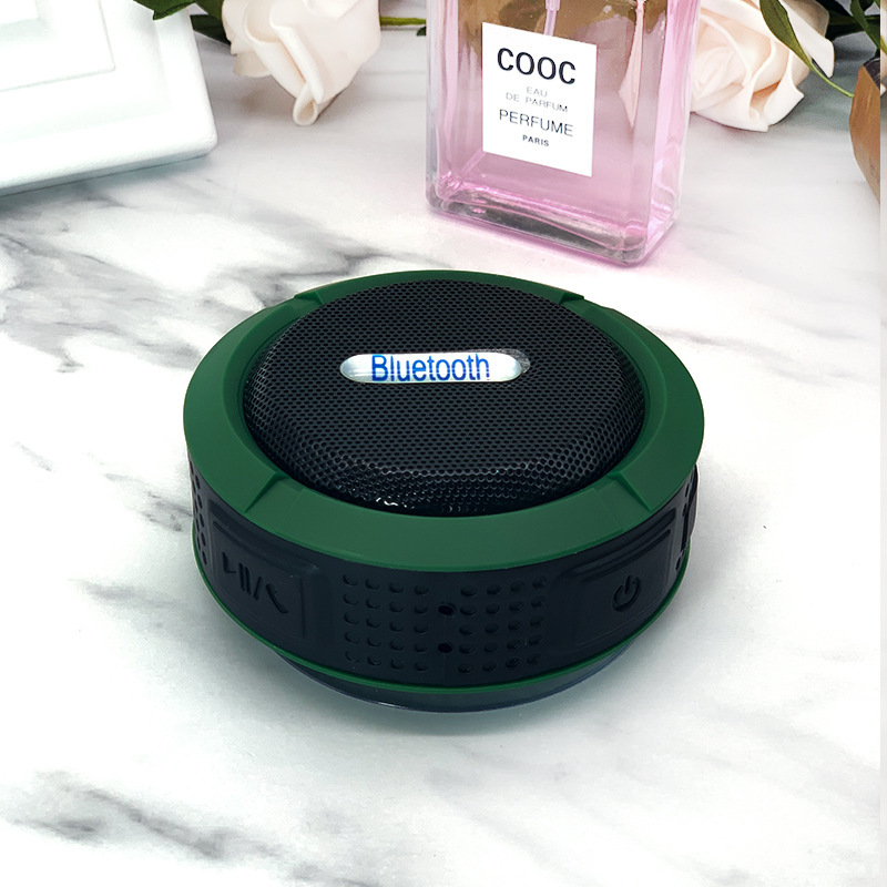 c6 防水 Bluetooth スピーカー屋外吸盤ミニ Bluetooth スピーカー携帯電話車のサブウーファー小型スピーカーカスタマイズ|undefined