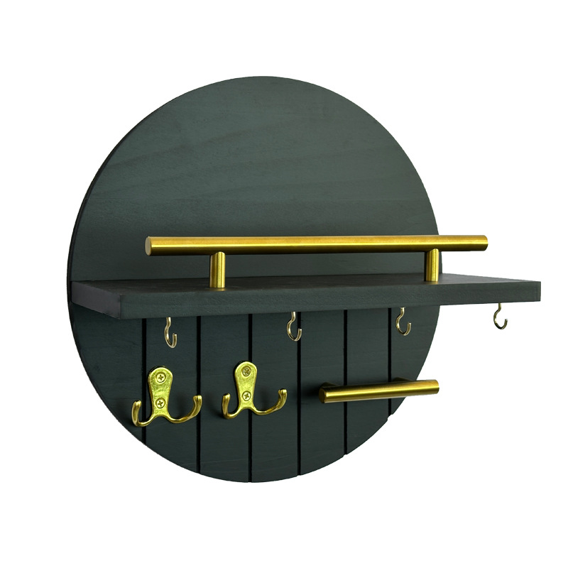 Amazon sala de estar colgante de madera pared colgante de pared estante de almacenamiento colgante de llaves de puerta de entrada marco de madera